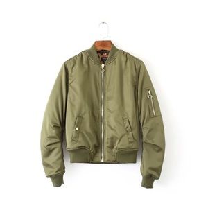 Heart& Hips Women's zippered cycling jacket,Olive Color